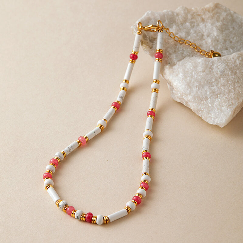 Natural Beaded Choker Necklace