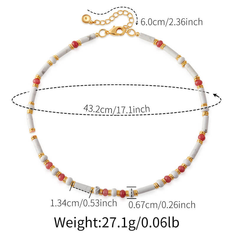 Natural Beaded Choker Necklace