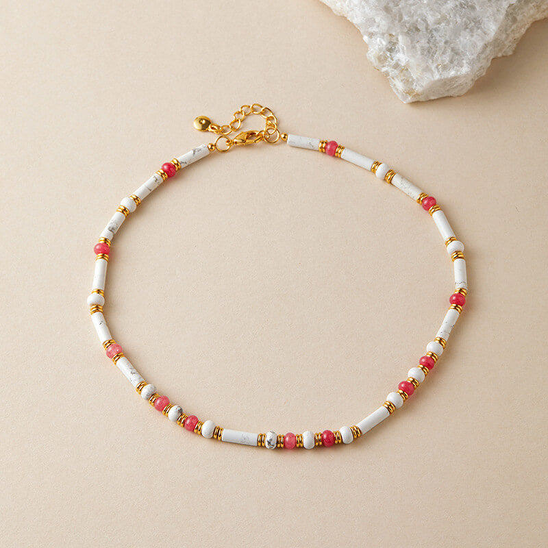 Natural Beaded Choker Necklace
