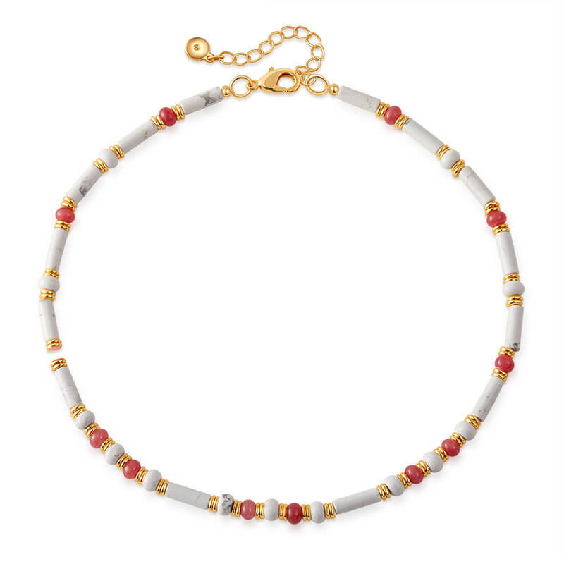 Natural Beaded Choker Necklace