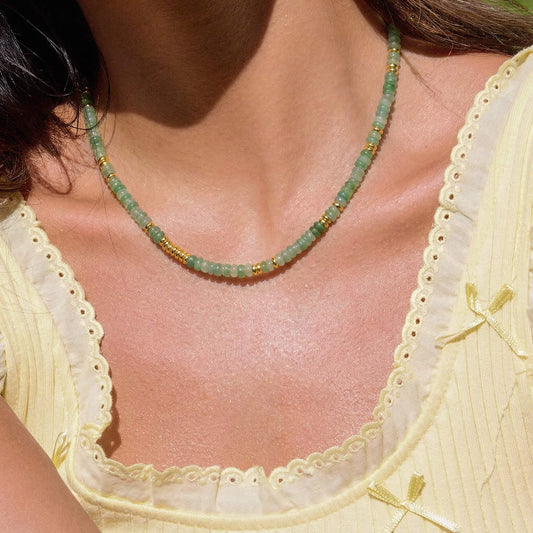 Handcrafted Natural Beaded Choker Necklace